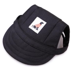 Pet Accessories Adjustment Buckle Baseball Cap, Size: M(Black) (OEM)