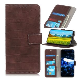 For Motorola Moto G51 5G Magnetic Crocodile Texture Horizontal Flip Leather Phone Case(Brown) (OEM)