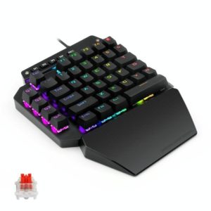 K700 44 Keys RGB Luminous Switchable Axis Gaming One-Handed Keyboard, Cable Length: 1m(Red Shaft) (OEM)