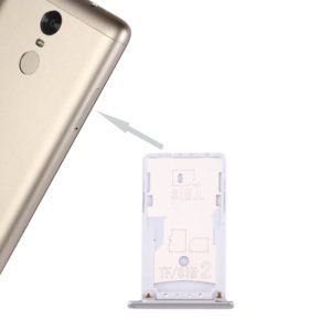 For Xiaomi Redmi Note 3 (Qualcomm Version) SIM & SIM / TF Card Tray(Silver) (OEM)