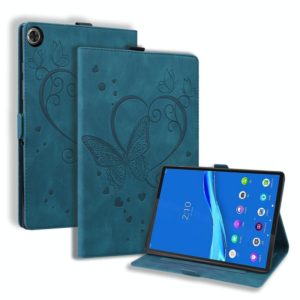 For Lenovo Tab M10 HD (Gen 2) 2020 10.1 TB-X306F Love Butterfly Pattern Horizontal Flip Leather Case with Holder(Blue) (OEM)