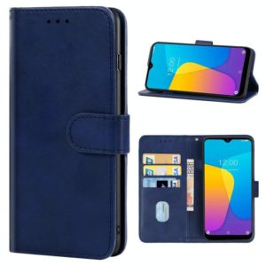 Leather Phone Case For Doogee Y8C / X90(Blue) (OEM)