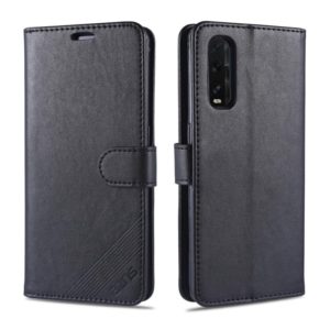 For OPPO Find X2 AZNS Sheepskin Texture Horizontal Flip Leather Case with Holder & Card Slots & Wallet(Black) (AZNS) (OEM)