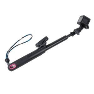 TMC 19-39 inch Smart Pole Extendable Handheld Selfie Monopod with Lanyard for GoPro HERO5 Session /5 /4 Session /4 /3+ /3 /2 /1, Xiaoyi Sport Cameras(Pink) (TMC) (OEM)