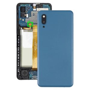 For Samsung Galaxy A02 Battery Back Cover with Camera Lens Cover (Blue) (OEM)