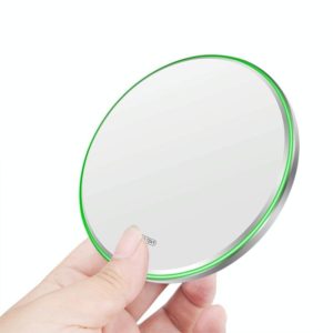 20W QI Metal Mirror Ultra-thin Wireless Charger(White) (OEM)