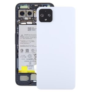 Battery Back Cover with Camera Lens Cover for Google Pixel 4(White) (OEM)