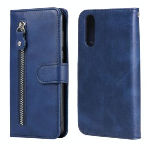 For Sony Xperia 10 II Fashion Calf Texture Zipper Horizontal Flip Leather Case with Holder & Card Slots & Wallet Function(Blue) (OEM)