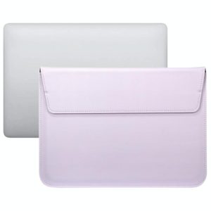 PU Leather Ultra-thin Envelope Bag Laptop Bag for MacBook Air / Pro 11 inch, with Stand Function(Light Purple) (OEM)