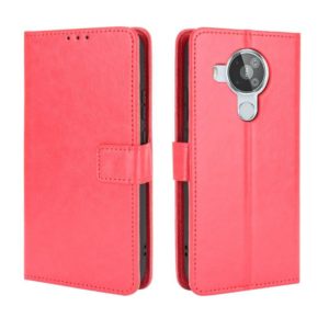 For Nokia 7.3 Retro Crazy Horse Texture Horizontal Flip Leather Case with Holder & Card Slots & Lanyard(Red) (OEM)