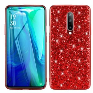 For Xiaomi Redmi K30 Glitter Powder Shockproof TPU Protective Case(Red) (OEM)