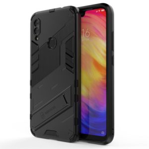For Xiaomi Redmi Note 7 Punk Armor 2 in 1 PC + TPU Shockproof Case with Invisible Holder(Black) (OEM)