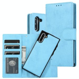 For Samsung Galaxy Note10 Retro 2 in 1 Detachable Magnetic Horizontal Flip TPU + PU Leather Case with Holder & Card Slots & Photo Frame & Wallet(Sky Blue) (OEM)