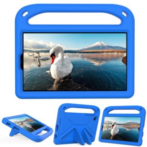 For Samsung Galaxy Tab A7 Lite 8.7 SM-T220 / SM-T225 Handle Portable EVA Shockproof Anti Falling Protective Case with Triangle Holder(Blue) (OEM)