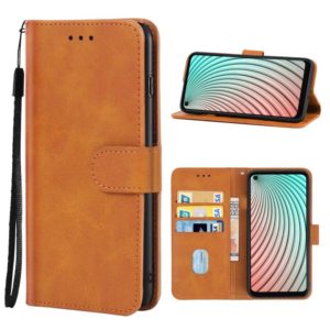 Leather Phone Case For Itel Vision 2(Brown) (OEM)