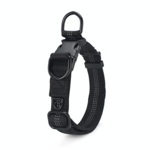 CW1100 Telescopic Dog Collar, Specification: XL 35-55cm(Black) (OEM)