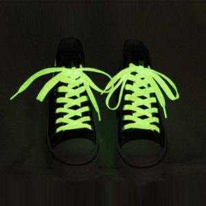1 Pair Noctilucent Shoelaces, Length: About 80cm(Yellow) (OEM)