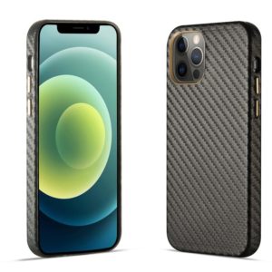 For iPhone 12 Pro Carbon Fiber Leather Texture Kevlar Anti-fall Phone Protective Case(Grey) (OEM)