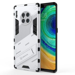 For Huawei Mate 30 Pro Punk Armor 2 in 1 PC + TPU Shockproof Case with Invisible Holder(Silver) (OEM)