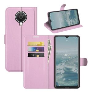 For Nokia G10/G20 Litchi Texture Horizontal Flip Protective Case with Holder & Card Slots & Wallet(Pink) (OEM)