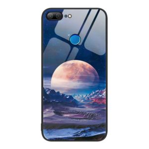 For Honor 9 Lite Colorful Painted Glass Phone Case(Moon Hill) (OEM)