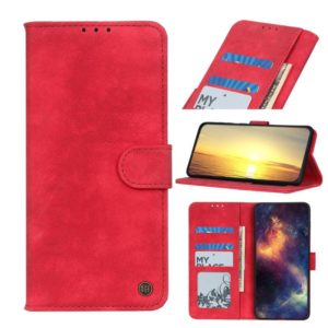 For Alcatel 1S 2021 / 3L 2021 Antelope Texture Magnetic Buckle Horizontal Flip PU Leather Case with Card Slots & Wallet & Holder(Red) (OEM)