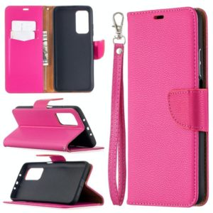 For Xiaomi Mi 10T 5G Litchi Texture Pure Color Horizontal Flip Leather Case with Holder & Card Slots & Wallet & Lanyard(Rose Red) (OEM)