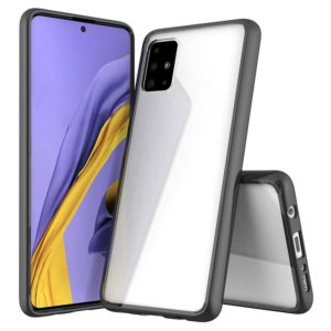 For Galaxy A51 Scratchproof TPU + Acrylic Protective Case(Black) (OEM)