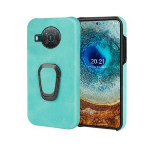 For Nokia X10 / X20 Ring Holder PU Phone Case(Mint Green) (OEM)