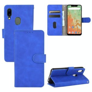 For UMIDIGI A3X Solid Color Skin Feel Magnetic Buckle Horizontal Flip Calf Texture PU Leather Case with Holder & Card Slots & Wallet(Blue) (OEM)