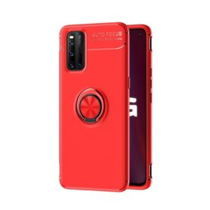 For Vivo IQOO3 Metal Ring Holder 360 Degree Rotating TPU Case(Red+Red) (OEM)