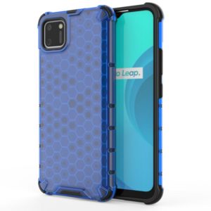 For OPPO Realme C15 Shockproof Honeycomb PC + TPU Case(Blue) (OEM)