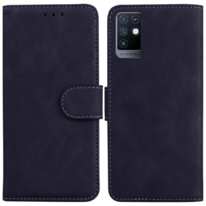For Infinix Note 10 X693 Skin Feel Pure Color Flip Leather Phone Case(Black) (OEM)
