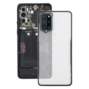 For OnePlus 8T Battery Back Cover With Camera Lens (Transparent) (OEM)