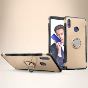 Anti-fall Magnetic Case with 360 Degree Rotating Armor Ring for Huawei Honor Note 10(Gold) (OEM)