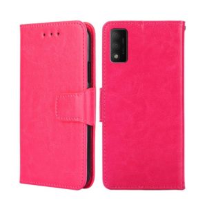 For TCL 30T/T603DL Crystal Texture Leather Phone Case(Rose Red) (OEM)