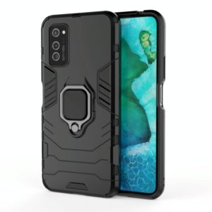 For Huawei Honor V30 Pro Shockproof PC + TPU Protective Case with Magnetic Ring Holder(Black) (OEM)