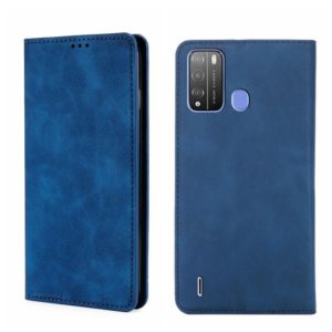 For Itel Vision 1 Pro Skin Feel Magnetic Horizontal Flip Leather Phone Case(Blue) (OEM)