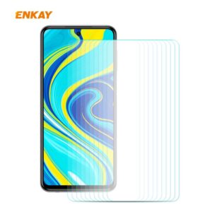 For Redmi Note 9S / Note 9 Pro 10 PCS ENKAY Hat-Prince 0.26mm 9H 2.5D Curved Edge Tempered Glass Film (ENKAY) (OEM)