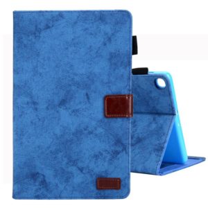 For Galaxy Tab A 8.0 & S Pen (2019) Business Style Horizontal Flip Leather Case, with Holder & Card Slot & Photo Frame & Sleep / Wake-up Function(Blue) (OEM)