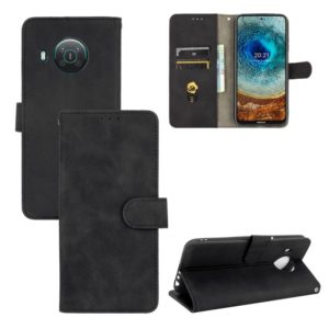 For Nokia X10 Solid Color Skin Feel Magnetic Buckle Horizontal Flip Calf Texture PU Leather Case with Holder & Card Slots & Wallet(Black)) (OEM)