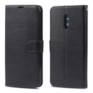 For OPPO Reno AZNS Sheepskin Texture Horizontal Flip Leather Case with Holder & Card Slots & Wallet(Black) (AZNS) (OEM)