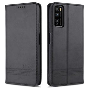 For Huawei Enjoy 20 Pro / Enjoy Z 5G AZNS Magnetic Calf Texture Horizontal Flip Leather Case with Card Slots & Holder & Wallet(Black) (AZNS) (OEM)