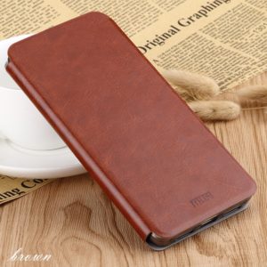 For Xiaomi RedMi K30 MOFI Rui Series Classical Leather Flip Leather Case With Bracket Embedded Steel Plate All-inclusive(Brown) (MOFI) (OEM)
