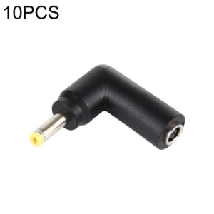 10 PCS 4.5 x 3.0mm Female to 2.5 x 0.7mm Male Plug Elbow Adapter Connector (OEM)