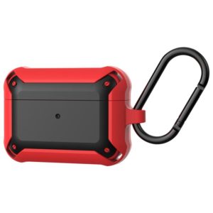 Wireless Earphones Shockproof Bumblebee Armor Silicone Protective Case For AirPods Pro(Red+Black) (OEM)