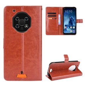 For Oukitel WP13 5G Crazy Horse Texture Horizontal Flip Leather Case with Holder & Card Slots & Lanyard(Brown) (OEM)