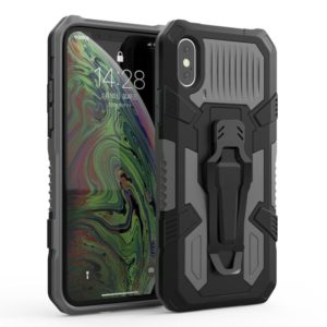 For iPhone X / XS Machine Armor Warrior Shockproof PC + TPU Protective Case(Space Gray) (OEM)