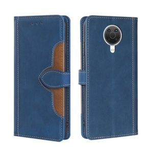 For Nokia 6.3 / G20 Skin Feel Straw Hat Magnetic Buckle Leather Phone Case(Blue) (OEM)