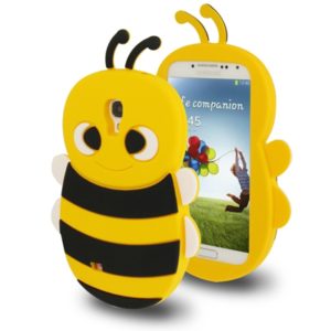 3D Bee Style Silicone Case for Galaxy S IV / i9500(Yellow) (OEM)